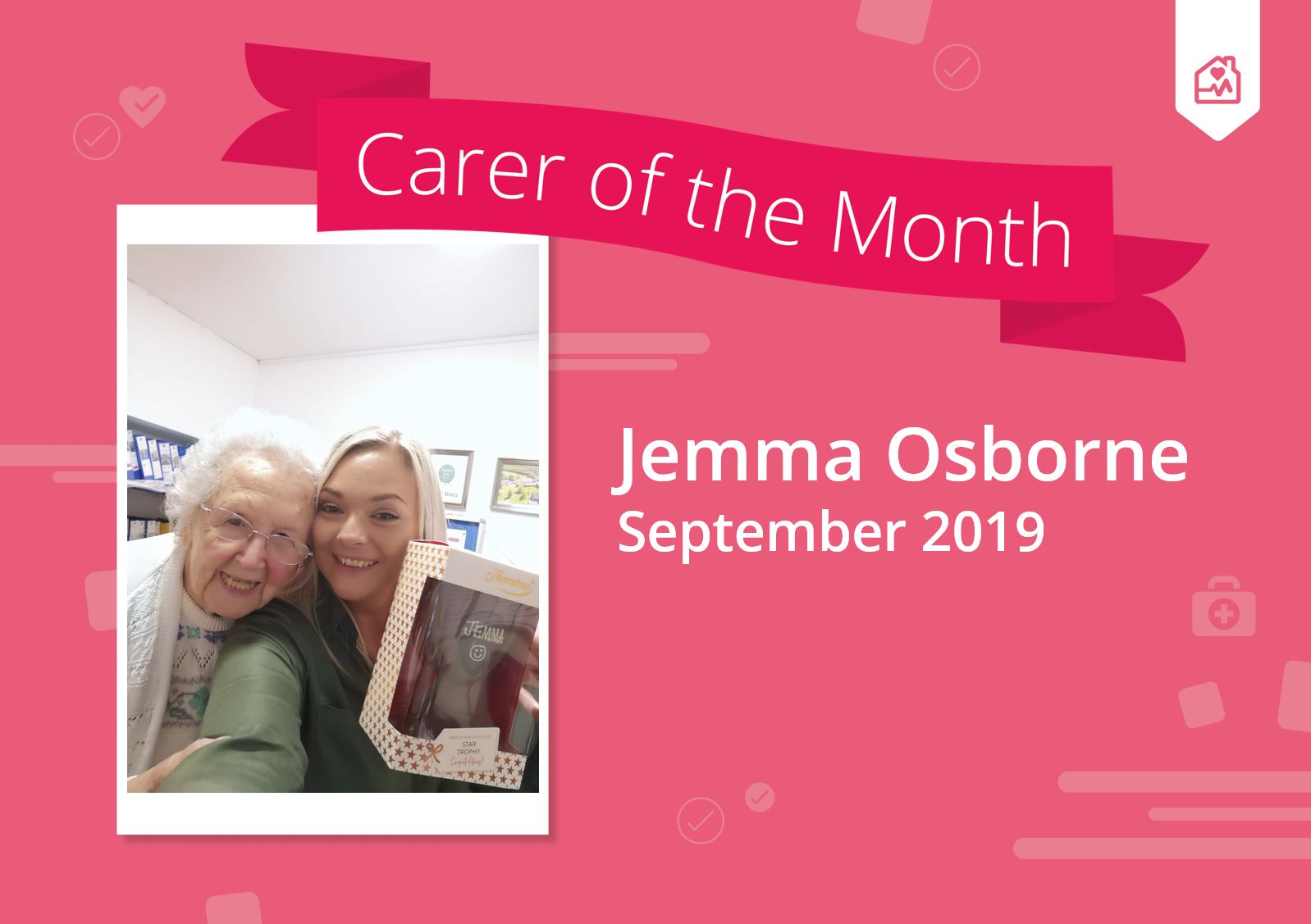 Carer of the month 2018 Debbie Jawo