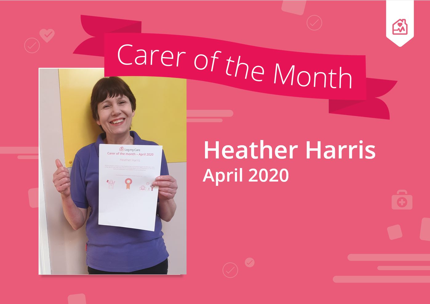 Carer of the month 2018 Debbie Jawo
