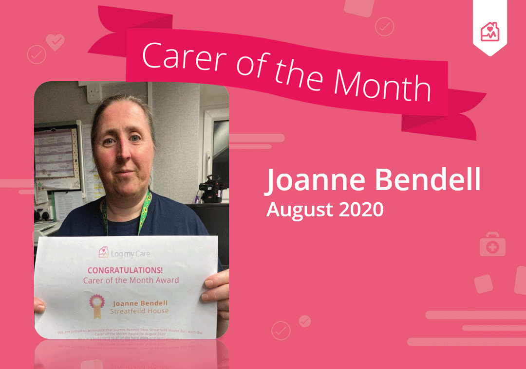joanne-bendell-cotm-august-2 jo bendell with COTM certificate