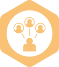 family module badge icon of connected people